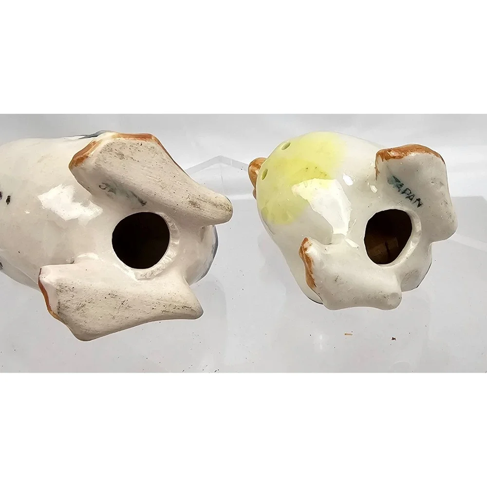 Vintage Ceramic Duck Salt and Pepper Shakers Set‎ Japan Hand Painted Birds